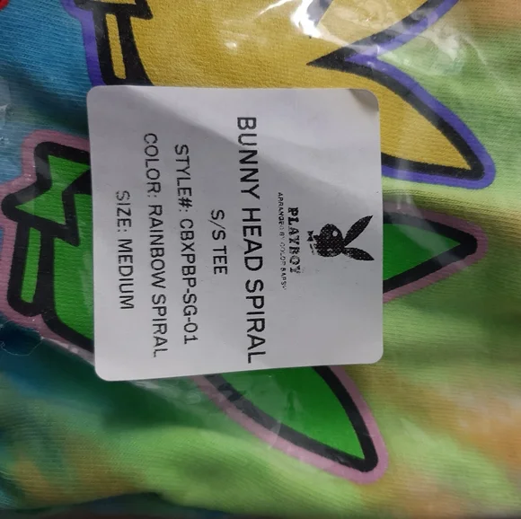 Playboy pride spiral rainbow tee - Picture 2 of 3